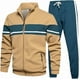 thumbnail image 1 of Conjunto de chándal para hombre, pantalones, cremallera completa, informal, para correr, gimnasio, chaqueta con bolsillos, 1 of 5
