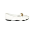 thumbnail image 2 of Breckelles Celia-22 New Women Leatherette Chain Ballet Flat Loafer, 2 of 5
