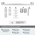 thumbnail image 4 of Amerock Mulholland Polished Nickel 18 inch (457mm) Towel Bar, 4 of 6