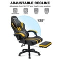 thumbnail image 4 of Hoffree Gaming Chair with Bluetooth Speakers Big and Tall Gamer Chair with Footrest and Massage Game Chair with Lumbar Support and 360-Swivel Seat and Headrest for Adults, 400lbs, 4 of 9