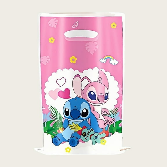 40Pcs Experiment 626 Anime Cartoon Party Favor Gift Bags with Handle - Kids Birthday Goodie Bags for Candy, Themed Party Decorations Supplies