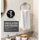 thumbnail image 2 of Self Adhesive Towel Ring Brushed Nickel, Oval Shaped Modern Hand Towel Holder, Stainless Steel Adhesive Hand Towel Hanger for Bathroom & Kithen Wall Mount (No Drilling), 2 of 4