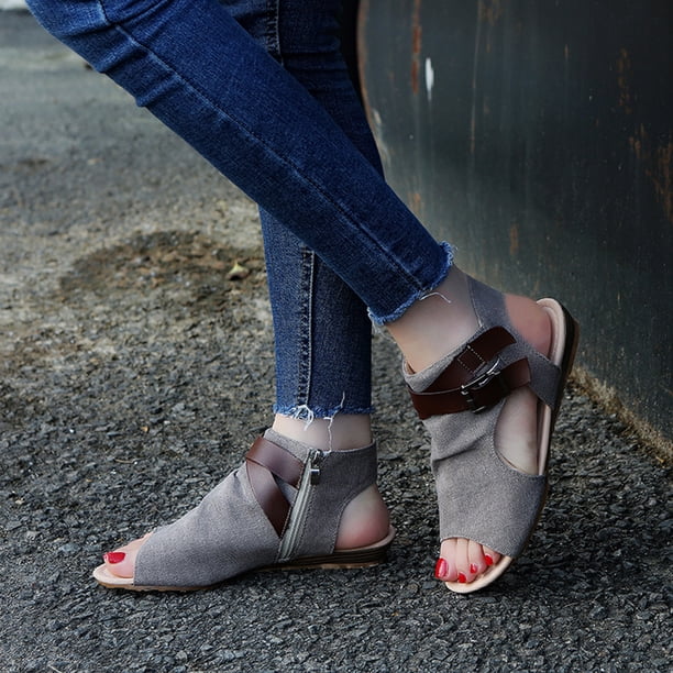 Verano nuevos zapatos romanos de color sólido Sandalias casuales diarias para mujer Zapatos de mujer Wmkox8yii shjk1828