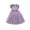 Purple, variant on Cethrio Girls Summer Dresses, Princess Casual Flutter Sleeve Mesh Party Dresses Pink Size 6