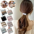 thumbnail image 3 of RUNha 8PCS Elastic Mixed Color for Women, Cotton Bands Soft Woven Ponytail Holders for Thick Hair and Curly Hair, No Damage Hair Tie Bracelets Stretch Hair Bobbles, 3 of 4