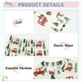 thumbnail image 4 of joogoo Christmas Tree Trucks Pajamas Set Long Sleeve Soft Cotton Sleepwear 2 Piece 18M, 4 of 7