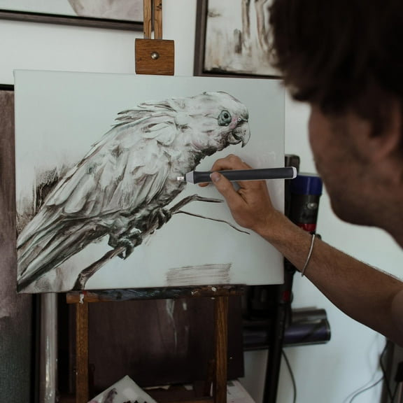 Luxshiny 1Set Battery Operated Electric Eraser Black for Art Students and Designers