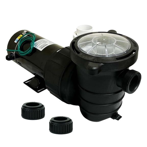 Half Off Ponds Aqua Pulse 1.5 HP Inline Pond and Pool Pump, 5500 GPH, Strainer Basket, 120V