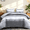 Gray, variant on Whale Flotilla 3-Piece Reversible Silky Satin King Size Comforter Bedding Set, Lightweight Luxury Comforters with 2 Pillowcases All-Season, Navy