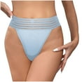 thumbnail image 2 of BONIXOOM Womens Underwear Deals of the Day Clearance None Sleeveless Solid Underwear Sleep Pants Light Blue S, 2 of 3