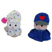 Zhu Zhu Pets Baby Blue Ruffle Dress & Pink Polka Dot PJ Outfit