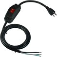 thumbnail image 1 of Chenchen 14 AWG 3-Prong Power Cord with ON Off Inline Switch, 15A/125VAC, 1875W, 5ft Replacement Power Cord with Open End, Pigtail Open Cable, 1 of 1