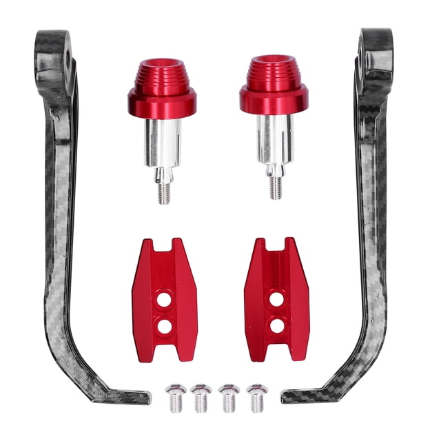Motorcycle Handlebar Guard, Brake Guard Levers Aluminium Alloy Universal Anti Collision 22mm Drop Resistant For Autocycle Red