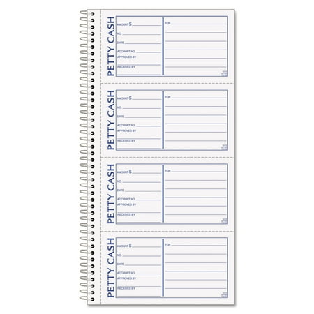 Tops Petty Cash Receipt Book, Two-Part Carbonless, 200 Sets (TOP4109)