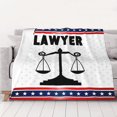 thumbnail image 1 of Manta de 80 x 60 pulgadas con texto "I Heat Love Lawyer", suave y esponjosa, para sofá, silla, cama, 1 of 8