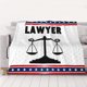 thumbnail image 1 of Manta de 80 x 60 pulgadas con texto "I Heat Love Lawyer", suave y esponjosa, para sofá, silla, cama, 1 of 8
