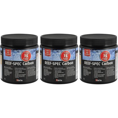 3 Pack of Reef-SPEC Carbon, 16.9 Ounces Each, Highly Activated for Marine and Reef Aquariums