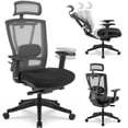 thumbnail image 1 of MotionGrey - CloudMesh Ergonomic Office Chair-Comfy High Mesh Back Support with Adjustable Armrests-Black Desk Computer Chairs Perfect for Home Gaming and Offices, 1 of 7