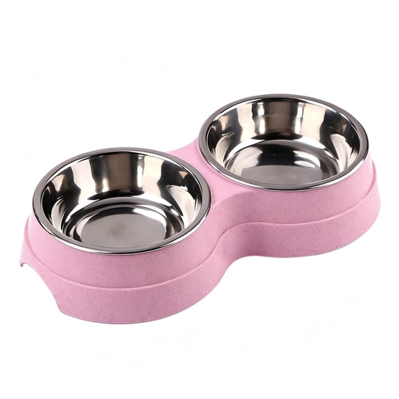 ACDANC 2026 New Double Cat Food and Water Bowl Set - Stainless Steel Bowls with Easy-To-Clean Detachable Design,Non-Slip Base,Pet Feeder for Small and Medium Cats