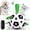 Black Green（with remote control）, variant on QDAN Smart Interactive Dog Toy Ball, Electric Self-Moving Dog Toy, Automatic Rolling, Bouncing, Rotating, E-TPU Durable Material for Puppy, Medium and Large Dogs with Remote Control, Red & Black