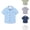 Light Blue, variant on Boys Solid Dress Shirt Classic Plain Tone Turn Down Collar Button Up Short Sleeve School Uniform Blouse