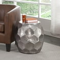 thumbnail image 2 of Stomp 20" Round Accent End Table in Antique Nickel, 2 of 2