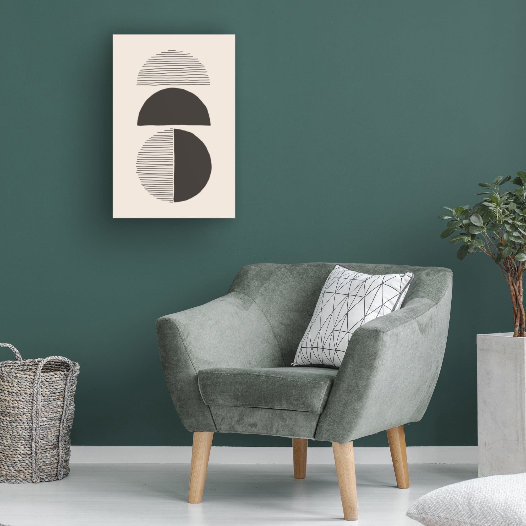 Trademark Fine Art jay stanley Circles and Lines 2 Canvas Wall Art