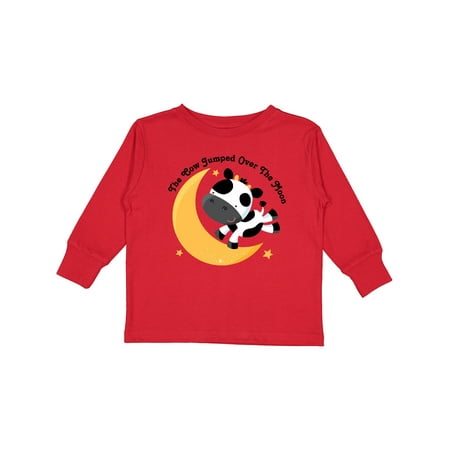 

Inktastic Cow Jumped over the Moon Gift Toddler Boy or Toddler Girl Long Sleeve T-Shirt