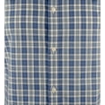 thumbnail image 3 of Men's Long Sleeve Plaid Cotton Slim Fit Shirt-SB-L, 3 of 4