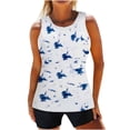 thumbnail image 7 of Amzcrzy Tankini Tops for Women Swimwear Top Only 2024 Summer Tummy Control Bathing Suit Top No Bottom Modest Swim Top S-3XL, 7 of 7