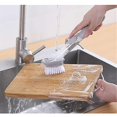 thumbnail image 3 of 1pcs+4 Head Cleaing Brush Plate Washing Brush With Liquid Dispenser, 3 of 5
