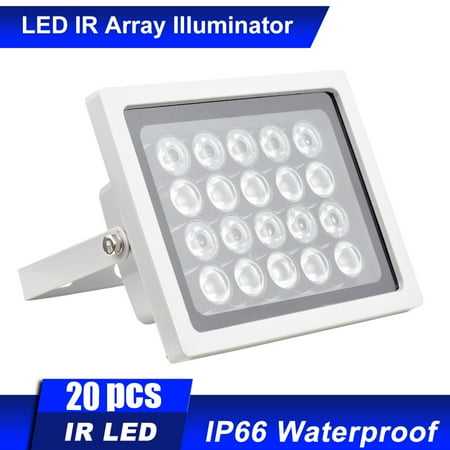 

Andoer Infrared Illuminator 20pcs Array IR LEDS IR Illuminator Night Vision Wide Angle Long Outdoor Waterproof for CCTV Camera
