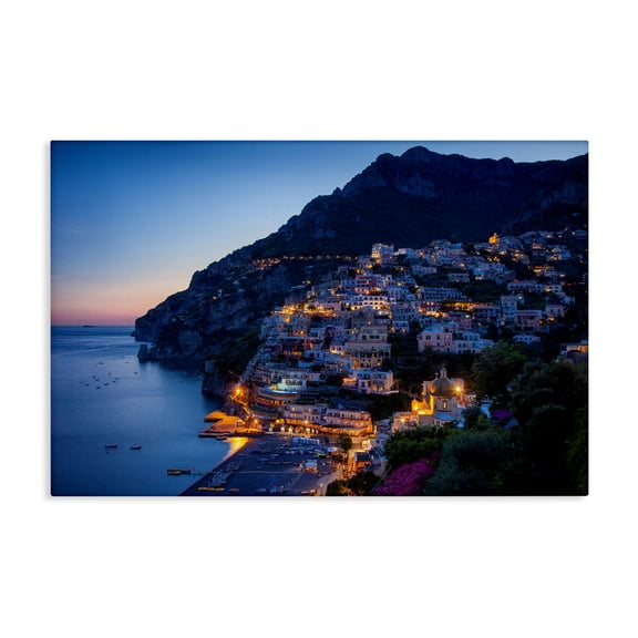 Stupell Industries Vivid Coastal City Landscape & Nature Photography Wrapped Canvas Art Print Wall Art, 24 x 16