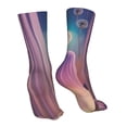 thumbnail image 7 of Fuzoiu Dreamy Moonlit Window Print Crew Socks,Casual Athletic Gym LightWeight Thin Socks,Casual Crew Socks for Men Woman,Calf Length Crew Socks, 7 of 7