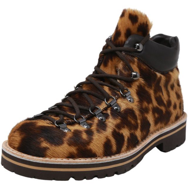 Fracap Women's M170 Nebraska Spotted Print Ankle-High Fur Boot - 9.5 M