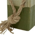 thumbnail image 6 of 4"W, 10"H Multi Colored Wood Buoy Sculpture with Rope Accents, by DecMode (4 Count), 6 of 12
