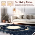 thumbnail image 2 of ODIKA 5'x7' Machine Washable Non-Slip Area Rug, Divination with Enchanted Moon Phases And Occult Celestial High Traffic Rug, Blue, 37464, 2 of 7