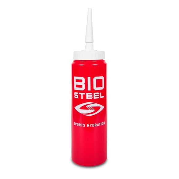 BioSteel Team Sports Water Bottle 900ml, Pro-Grade Squeeze Bottle with Quick-Flow Spout, Leak-Proof, BPA Free