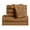 Bronze, variant on 1800 Thread Count Wrinkle 5-Piece Bed Sheet set Deep Pocket -Split King Taupe
