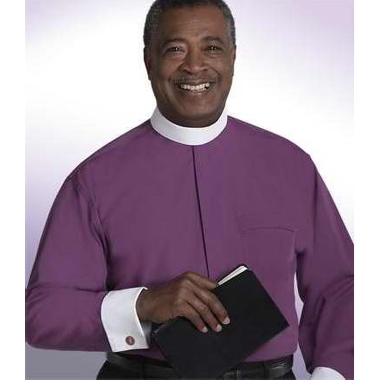 Purple Clergy Shirt