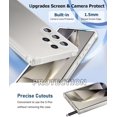 thumbnail image 6 of for Samsung Galaxy S24 Ultra Case, Built-in Camera Lens Protector, [Non-Yellowing] Protective Shockproof Phone Case, Anti-Fingerprint Anti-Scratch for S24 Ultra 6.8 Inch - Matte Clear, 6 of 6