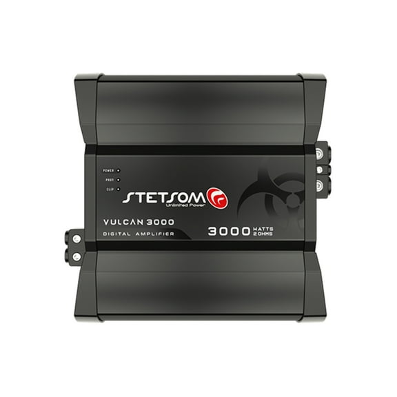 Stetsom Vulcan 3,000 Class D Mono Vehicle Audio Amplifier, Black