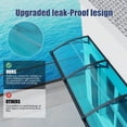thumbnail image 6 of 40"x60" Window Awning Door Canopy with Independent Drainage Sink, Heavy Duty Grey Bracket, Clear Transparent Panel, UV Rain Snow Protection, Weather Resistant Outdoor Shelter for Porch and Patio, 6 of 15