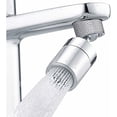 thumbnail image 1 of Aireador de grifo con aireador de grifo giratorio de gran angular de 80 grados, doble función, cocina, baño, cromo pulido (FM22), 1 of 5