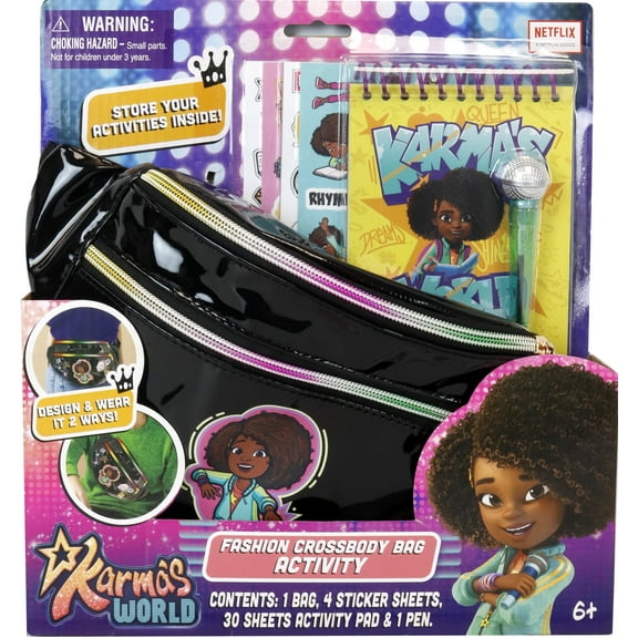 Karma's World Fashion Crossbody Bag Activity, for Unisex Ages 6 