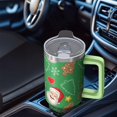 thumbnail image 4 of 40oz Holiday Tumbler with Handle Straw Leak Proof Stainless Steel Cup Christmas Presents Gifts, 4 of 4