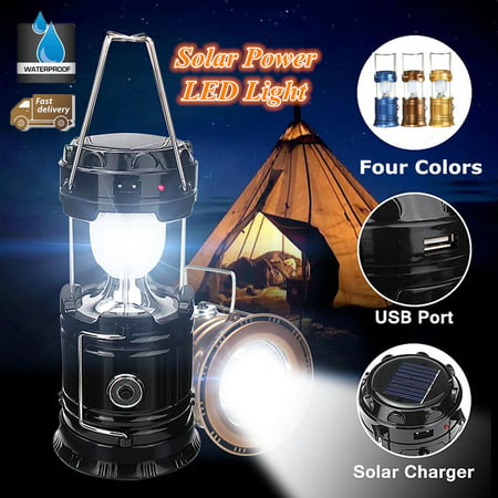 Camping light 3 in 1 rechargeable solar led lamp camping lantern portable outdoor survival