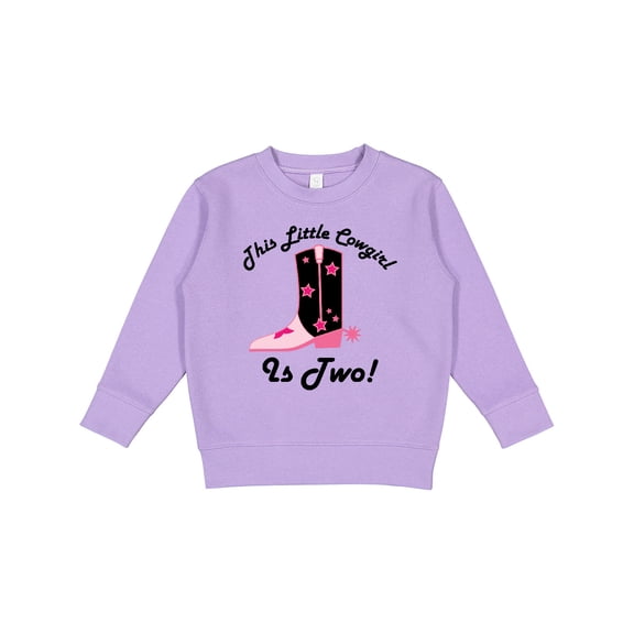 Inktastic 2nd Birthday Little Cowgirl 2 Year Old Toddler Sweatshirt