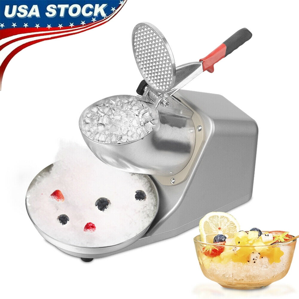 NEW Electric Ice Crusher Shaver Machine Snow Cone Maker Shaved Ice 143 lbs 