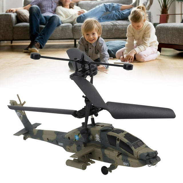 Helicóptero RC, Juguete Volador de Induco Automática USB, Vuelo Estable, Apaguado Autico, Avoon RC para Niños, helicóptero Militar Recargable Por USB, Juguete